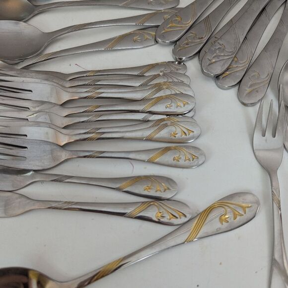 Vintage German Flatware Set – Edelstahl Rostfrei 18/10 by Amil – Mixed Pieces - Picture 1 of 10